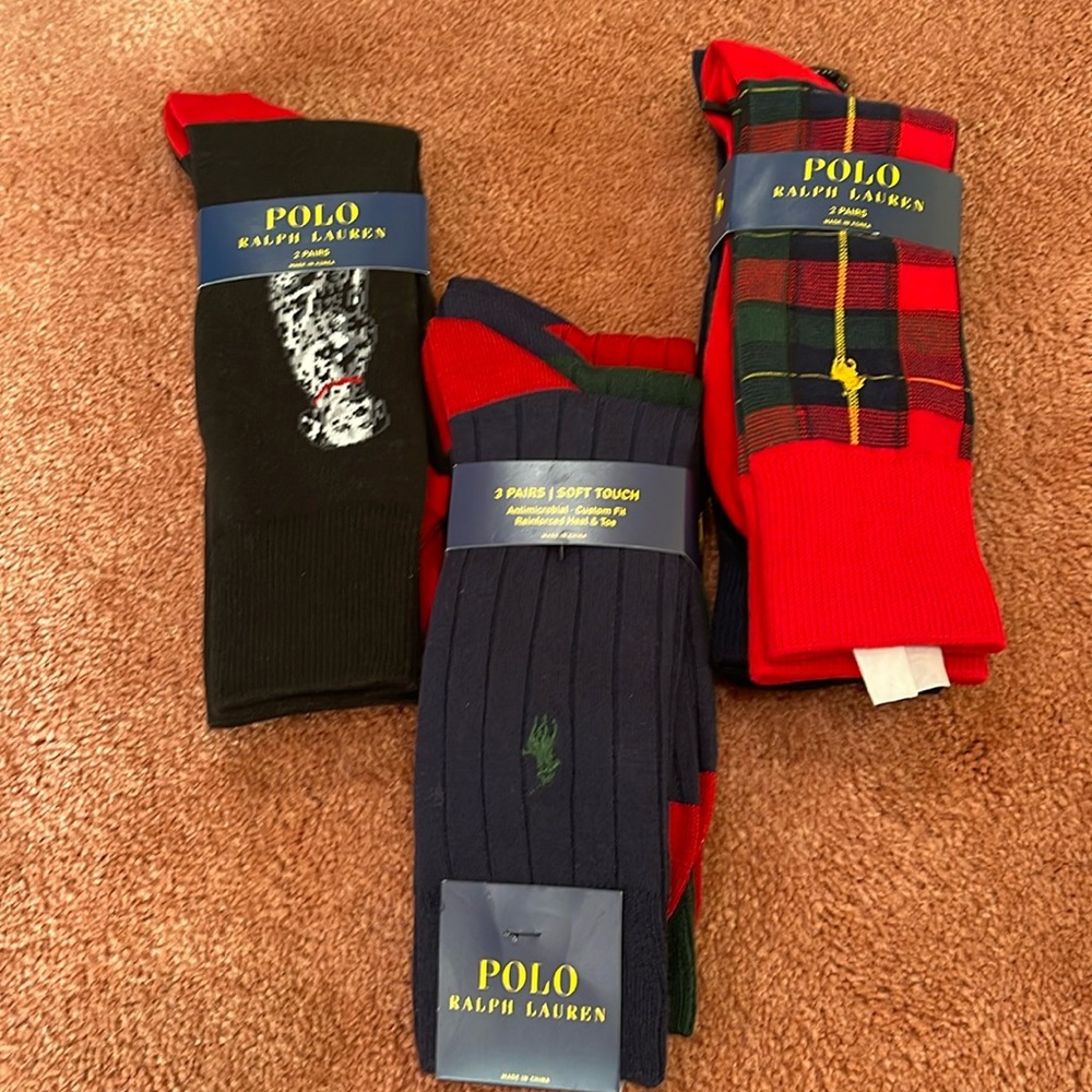 POLO Ralph Lauren (3) packs of socks( no offer please)